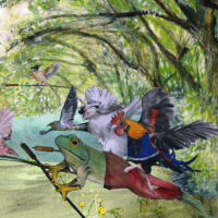 An illustrated story about music - "H.I.F. Biber's Sonata Representativa" - to be seen on YouTube. Illustration for H.I.F. Biber's Sonata Representativa"