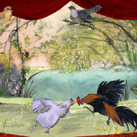 An illustrated story about music - "H.I.F. Biber's Sonata Representativa" - to be seen on YouTube. HIF Biber Projekt Irene Mennen Berg Illustration